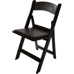 Black Folding Resin Chairs